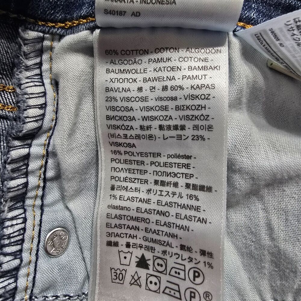 Levi’s 721 High Rise Skinny Jeans Women Size 29 - Picture 7 of 8